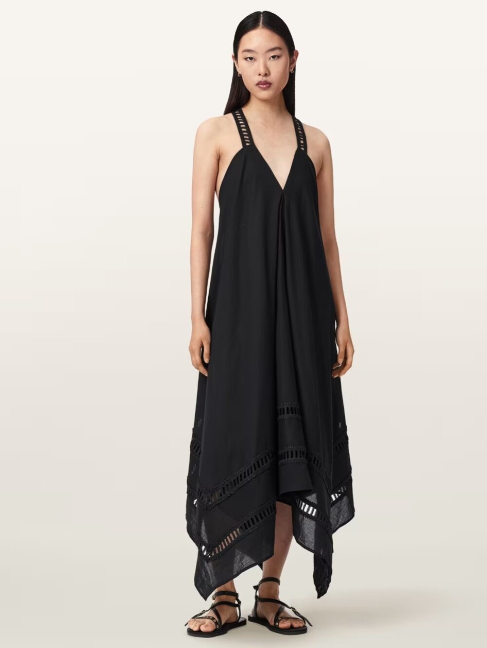 All Saints Lil Lightweight Midi Dress - Size 6